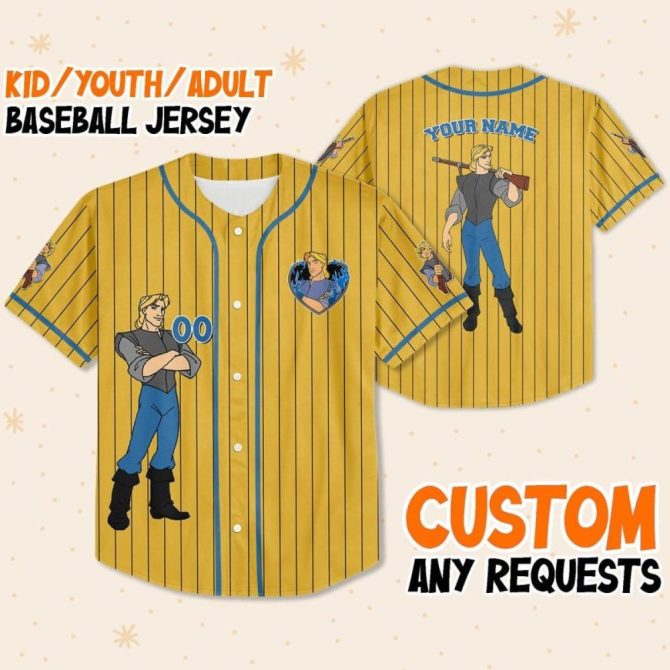 Customizable Kid/Youth/Adult Baseball Jersey - Add Your Name & Design!