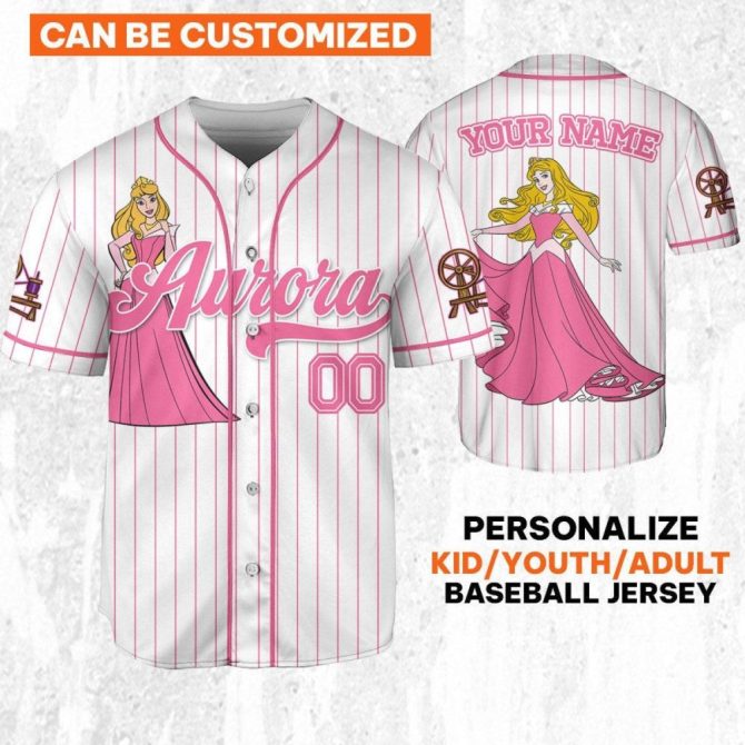 Customizable Aurora Baseball Jersey - Kids/Youth/Adult - Add Your Name!