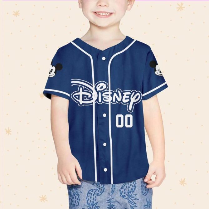 Custom Disney Baseball Jersey For Kids/Youth/Adult – Personalize Your Name & Number! - Image 5