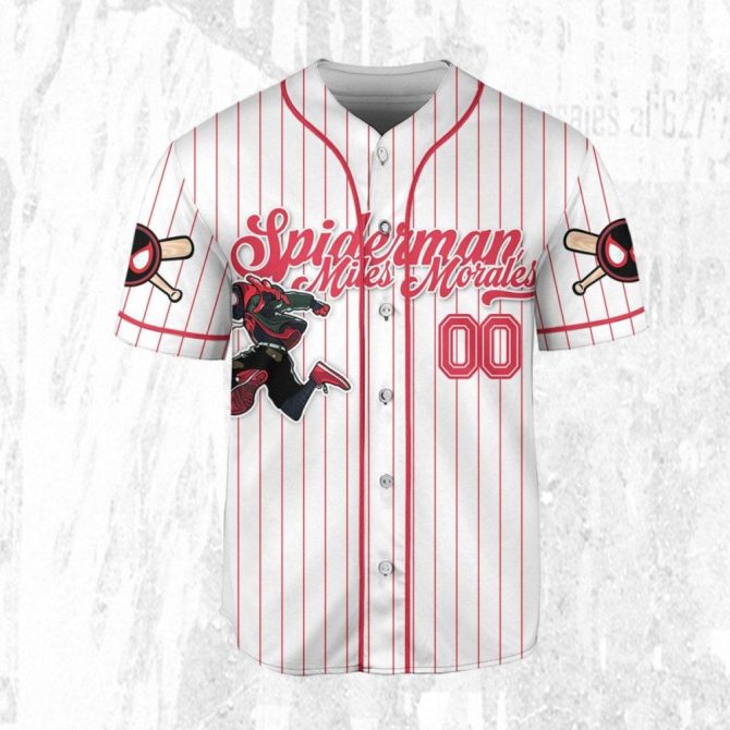 Customizable Spider Hero Baseball Jersey For Kids/Youth/Adults – Add Your Name! - Image 4