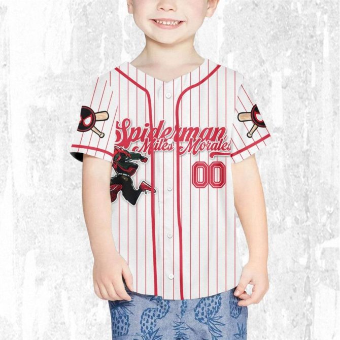 Customizable Spider Hero Baseball Jersey For Kids/Youth/Adults – Add Your Name! - Image 8