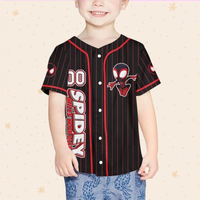 Custom Spider Hero Baseball Jersey For Kids/Youth/Adults – Add Your Name! - Image 5