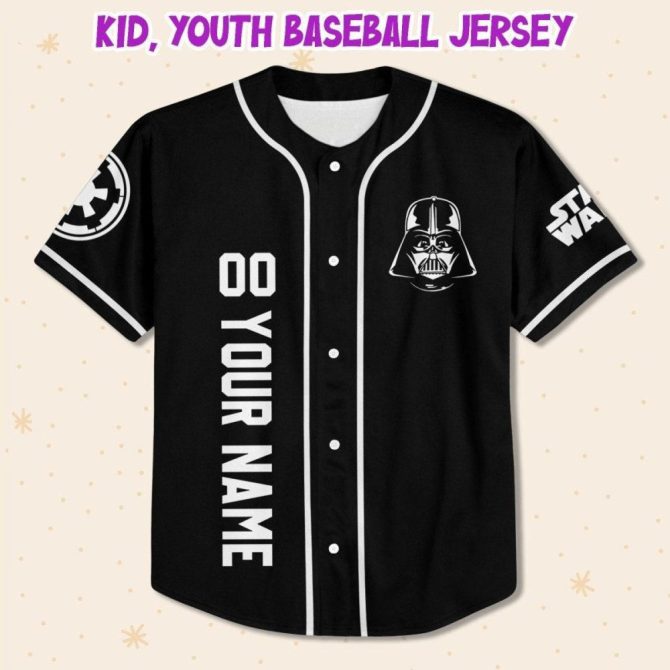 Custom Star Wars Baseball Jersey - Kids/Youth/Adult Sizes - Personalized Name & Design - Image 3