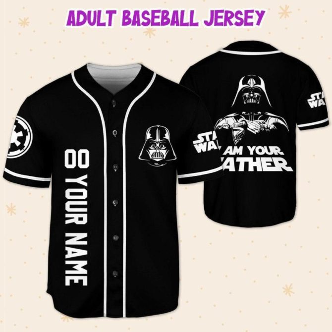 Custom Star Wars Baseball Jersey - Kids/Youth/Adult Sizes - Personalized Name & Design - Image 6