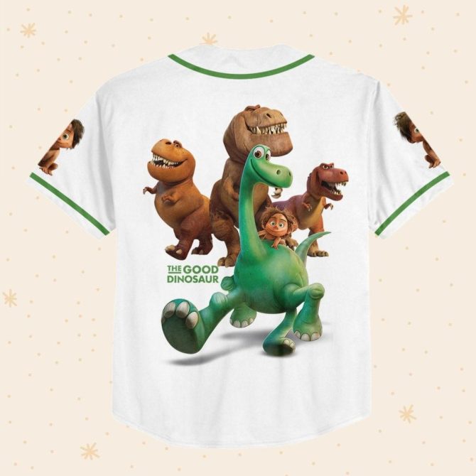 Custom Dinosaur Baseball Jersey For Kids/Youth/Adults - Personalize With Name & Number! - Image 4