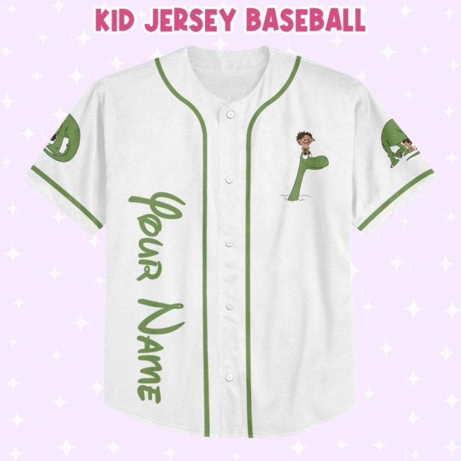 Custom Dinosaur Baseball Jersey For Kids/Youth/Adults - Add Your Name & Number! - Image 3