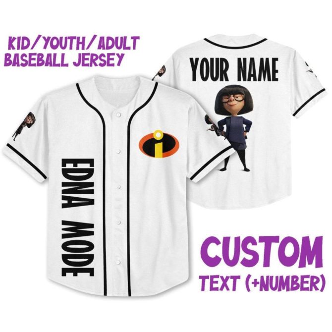 Customizable Kids/Youth/Adult Baseball Jersey - Iconic Character Design, Add Your Name & Number!
