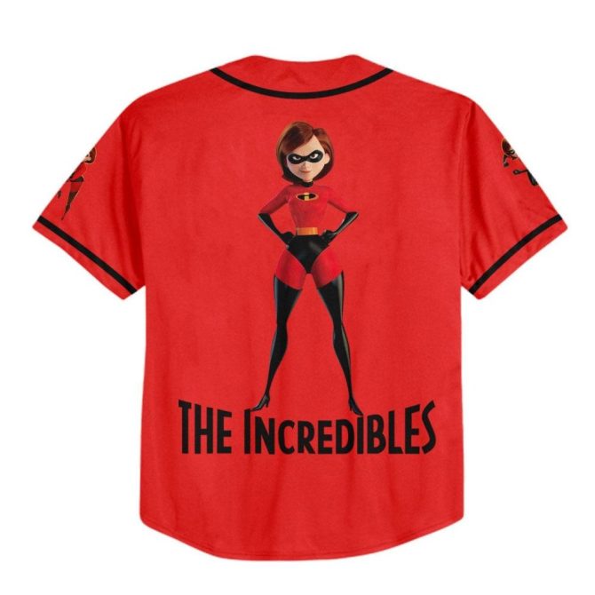 Customizable The Incredibles Baseball Jersey For Kids/Youth/Adults – Add Name & Number! - Image 4