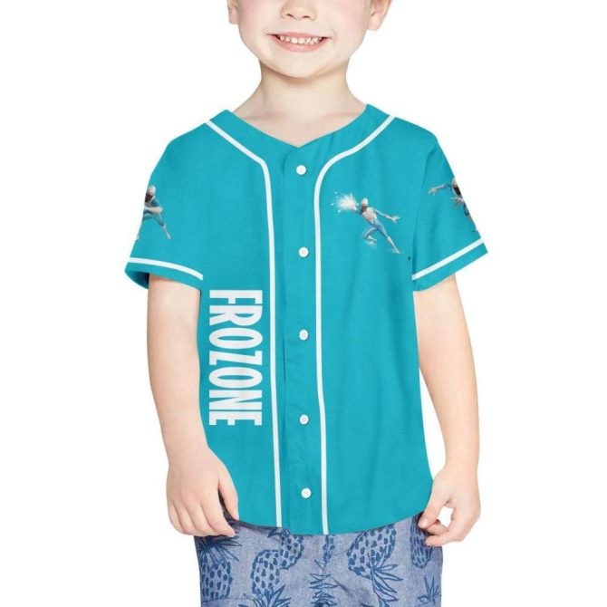 Customizable Blue Baseball Jersey For Kids/Youth/Adults - Add Name & Number! - Image 5
