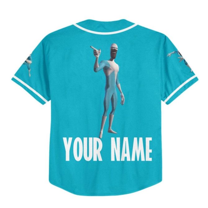 Customizable Blue Baseball Jersey For Kids/Youth/Adults - Add Name & Number! - Image 4
