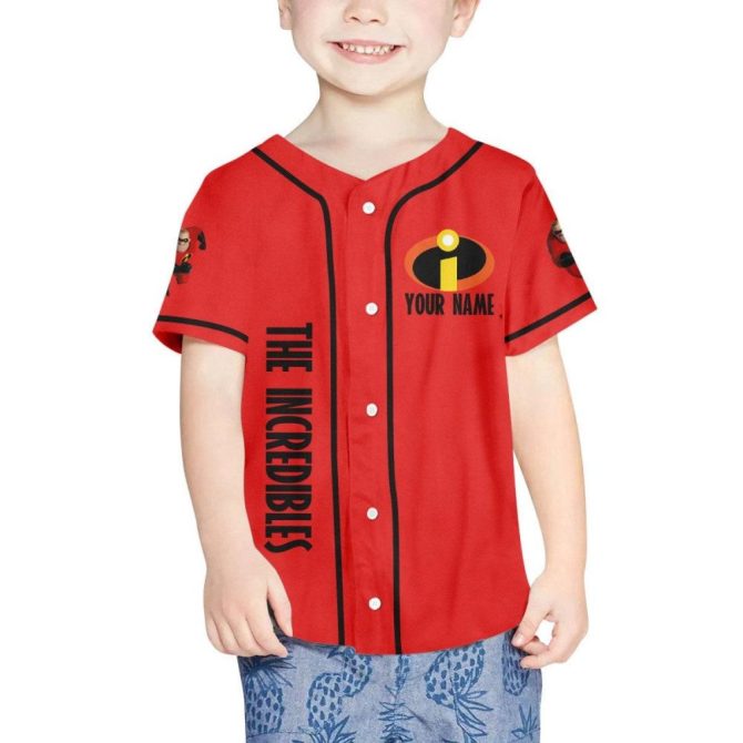 Custom Incredibles Baseball Jersey For Kids/Youth/Adults - Add Your Name & Number! - Image 5