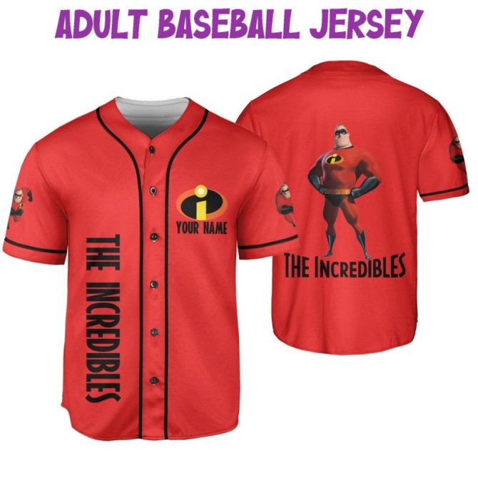 Custom Incredibles Baseball Jersey For Kids/Youth/Adults - Add Your Name & Number! - Image 7