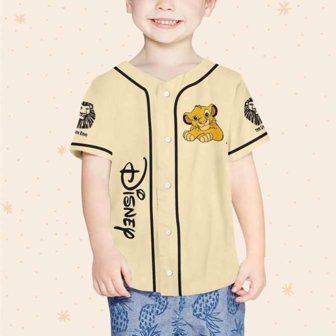 Customizable Lion King Baseball Jersey For Kids & Adults - Add Name/Number! - Image 4