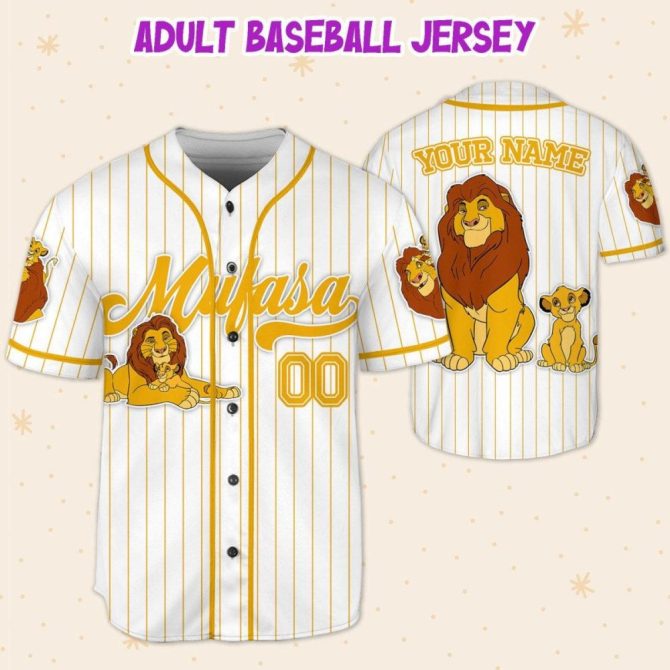 Custom Lion King Baseball Jersey For Kids/Adults – Add Your Name, Perfect Gift! - Image 6