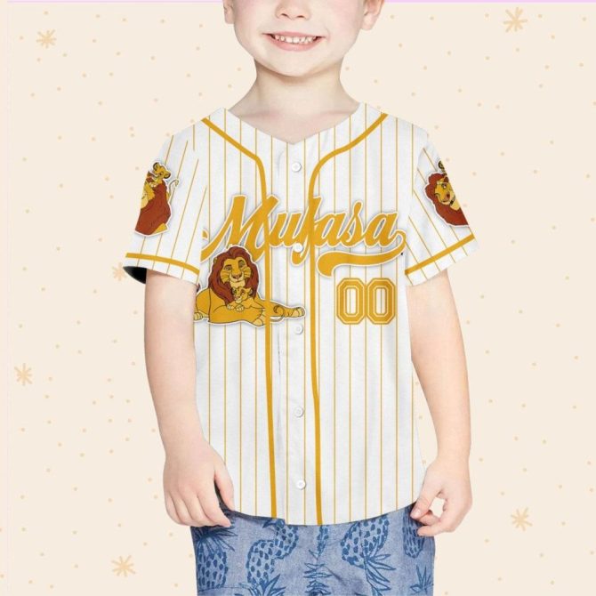 Custom Lion King Baseball Jersey For Kids/Adults – Add Your Name, Perfect Gift! - Image 5