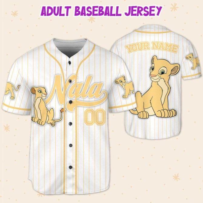 Custom Lion Baseball Jersey For Kids/Youth/Adults - Personalized Name Options! - Image 6