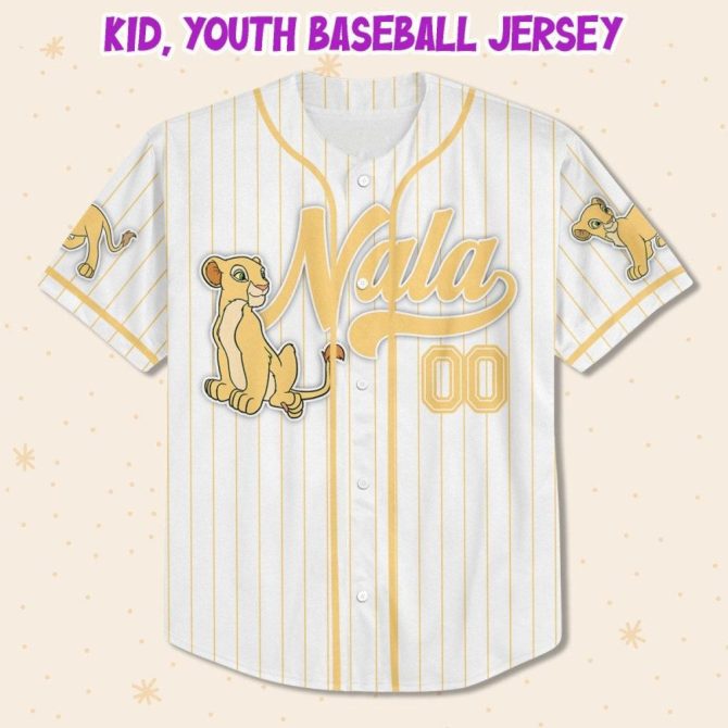 Custom Lion Baseball Jersey For Kids/Youth/Adults - Personalized Name Options! - Image 3