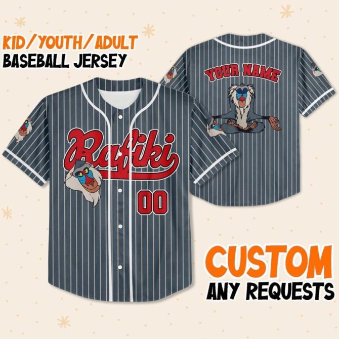 Custom Baseball Jersey For Kids/Youth/Adults - Personalized Name & Number, Stylish Design - Image 2