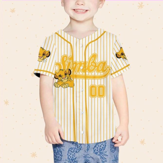Custom Simba Baseball Jersey For Kids/Youth/Adults - Personalized Name & Number - Image 5