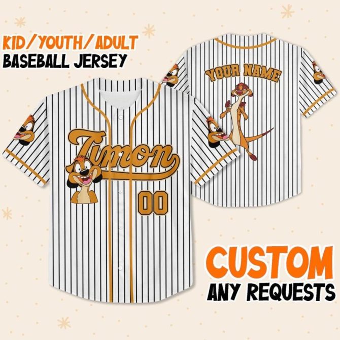 Customizable Kids/Youth/Adult Baseball Jersey - Add Your Name & Design - Perfect Gift! - Image 2