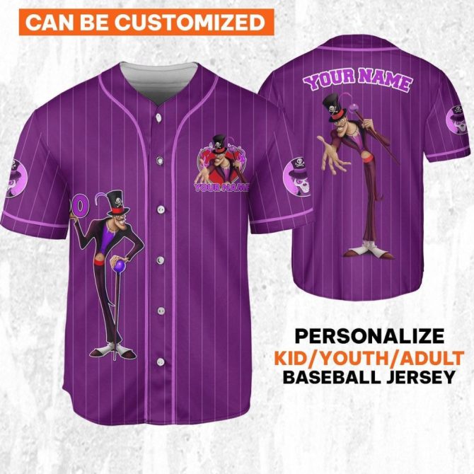 Customizable Purple Baseball Jersey For Kids/Youth/Adults - Personalize With Your Name!