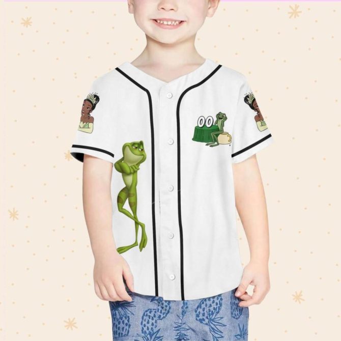 Customizable Kid/Youth/Adult Princess & Frog Baseball Jersey – Personalized Name Available - Image 5