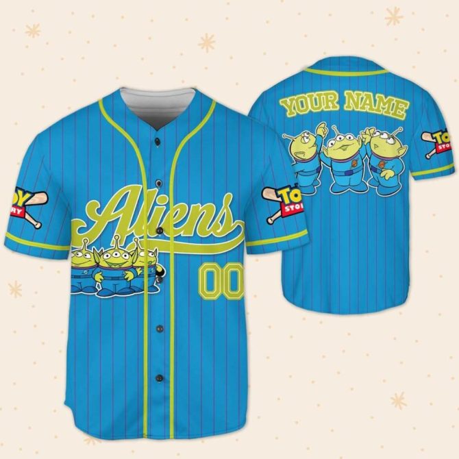 Custom Alien Baseball Jersey - Kids/Youth/Adult Sizes - Personalize Your Name! - Image 6
