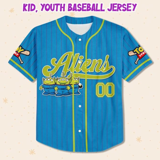 Custom Alien Baseball Jersey - Kids/Youth/Adult Sizes - Personalize Your Name! - Image 3