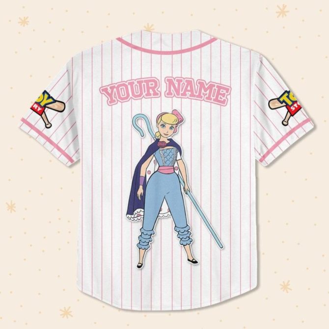Custom Bo Peep Baseball Jersey For Kids/Youth/Adults - Personalize Yours! - Image 4