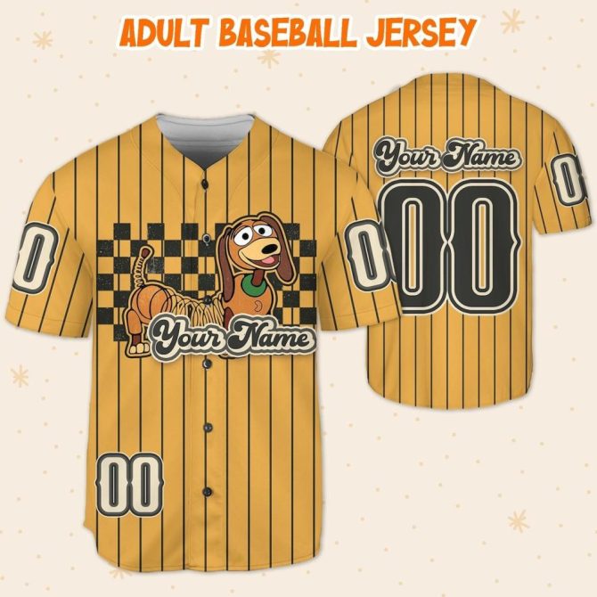 Customizable Kid/Youth/Adult Baseball Jersey - Personalized Name & Number - Fun Cartoon Design! - Image 6