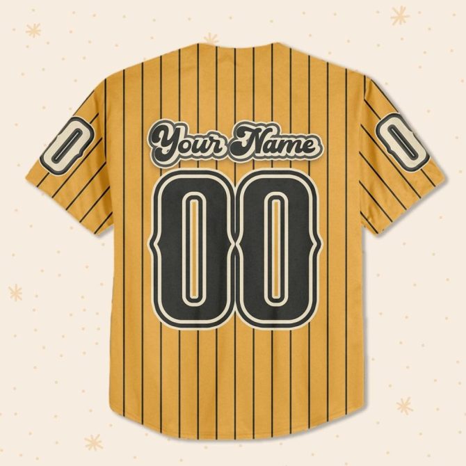 Customizable Kid/Youth/Adult Baseball Jersey - Personalized Name & Number - Fun Cartoon Design! - Image 4