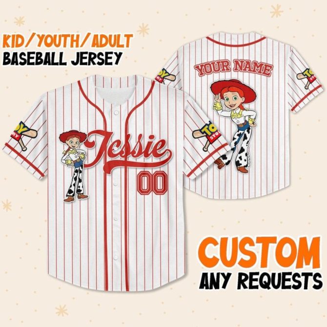Custom Kids/Youth/Adult Baseball Jersey - Personalized Toy Design, Perfect Gift! - Image 2