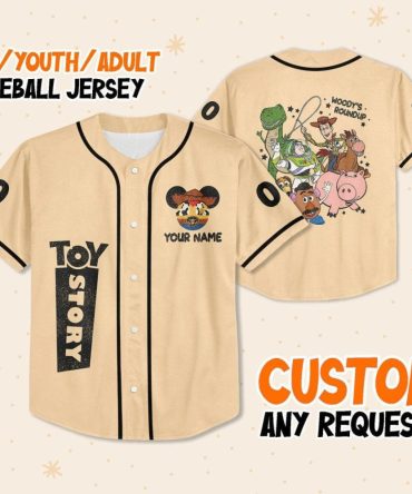 Toy Story Custom Baseball Jersey - Kids/Youth/Adult Sizes - Personalize Your Own!