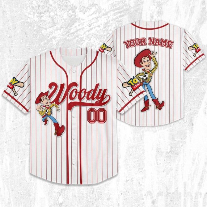Custom Toy Story Baseball Jersey - Personalize With Your Name - Kids/Youth/Adult Sizes Available! - Image 4