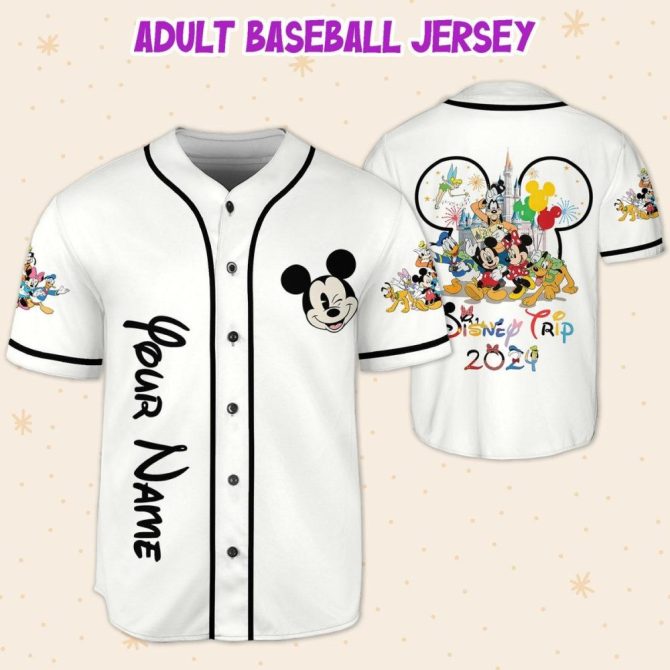 Custom Name Baseball Jersey - Kids/Youth/Adult - Disney Themed - Perfect For Family Trips! - Image 6