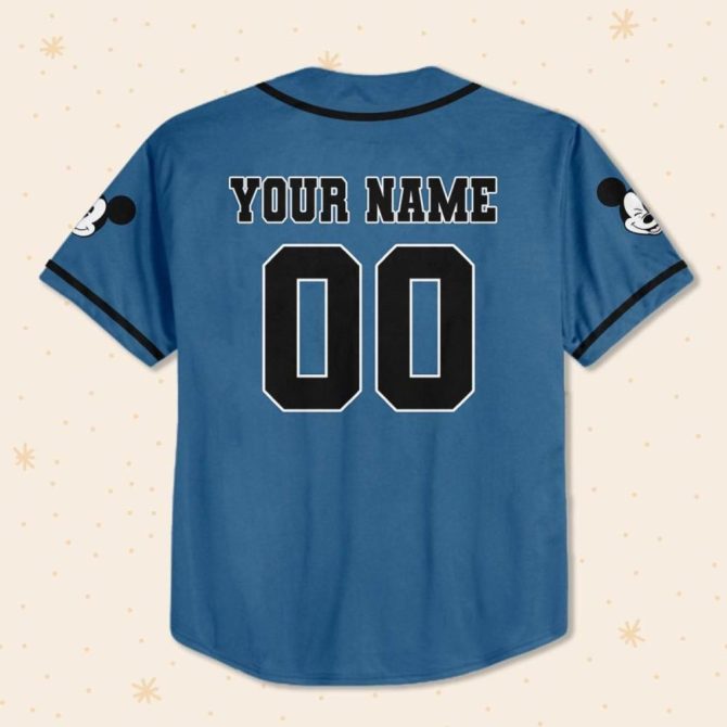 Custom Disney Baseball Jersey - Personalized Mickey Design For Kids/Youth/Adults - Image 4