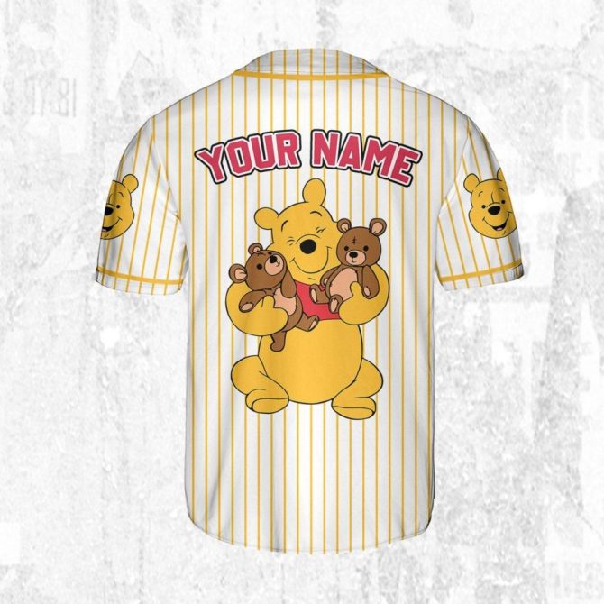 Customize Your Own Pooh Baseball Jersey - Kids/Youth/Adult Sizes Available! - Image 5