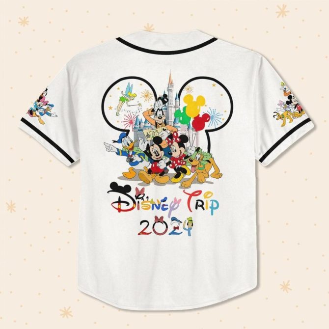 Custom Disney Baseball Jersey - Personalized Kids/Youth/Adult Sizes - Perfect For Theme Park Trips! - Image 4