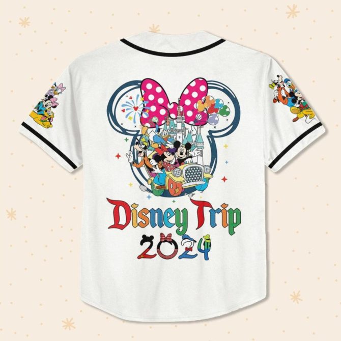 Custom Disney Baseball Jersey For Kids/Adults – Personalized Trip 2024 Design - Image 4