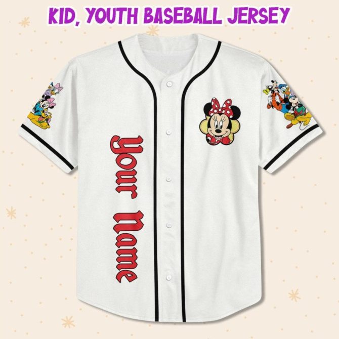 Custom Disney Baseball Jersey For Kids/Adults – Personalized Trip 2024 Design - Image 3