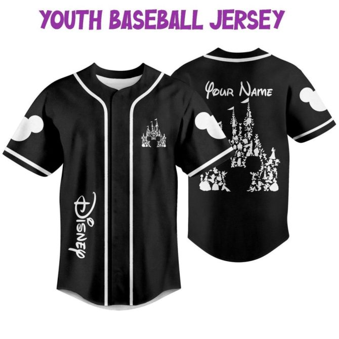 Custom Disney Baseball Jersey - Personalized Name & Number For Kids/Youth/Adults - Image 6