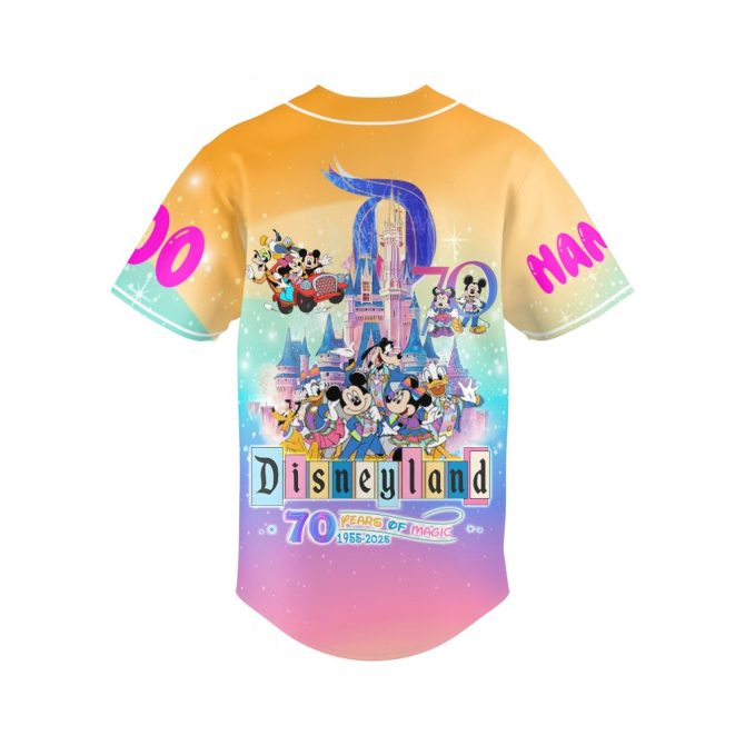 Custom Disneyland 70Th Anniversary Jersey – Personalize With Name & Number - Image 4