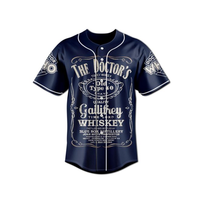 Doctor Who Timey Wimey Baseball Jersey - Unique Gallifrey Whiskey Design, Perfect For Fans! - Image 3