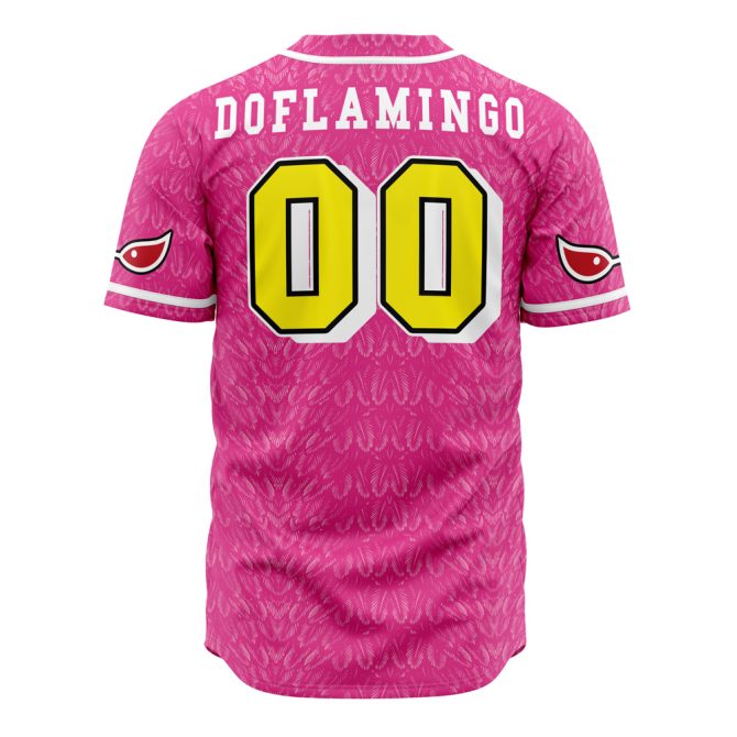 Vibrant Pink Pirate Baseball Jersey – Anime-Inspired, Unique Design, Unisex - Image 3