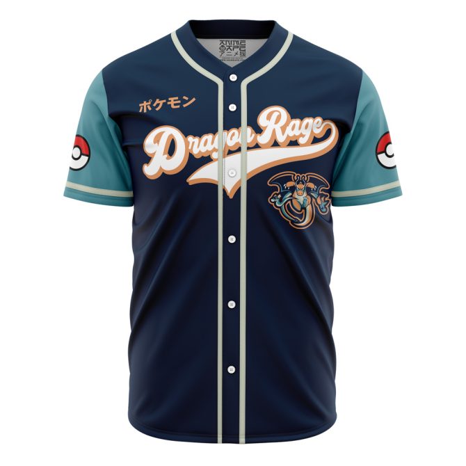 Customizable Dragon Rage Baseball Jersey - Stylish Anime-Inspired Design - Image 2