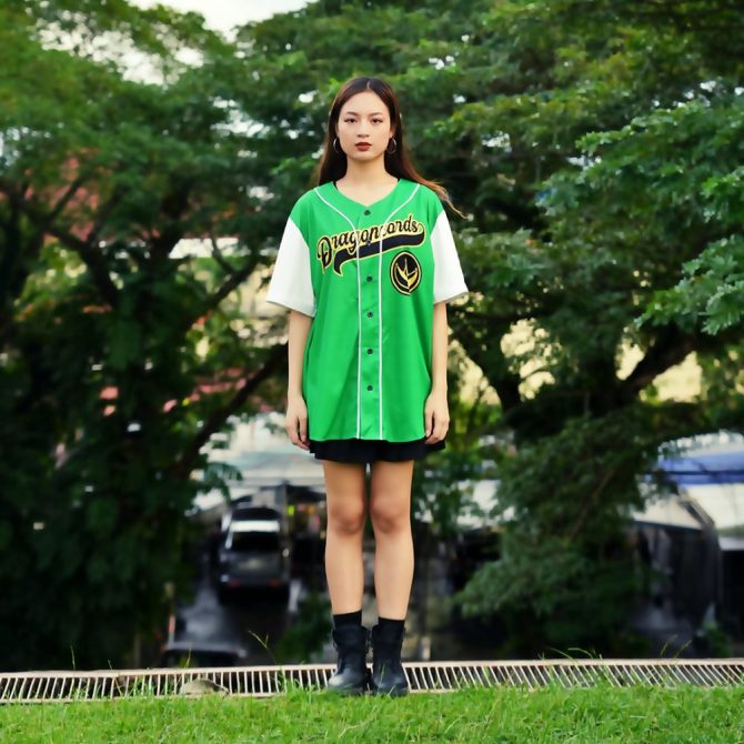 Custom Green Baseball Jersey - Dragonzords Design, Personalized Name & Number - Image 5