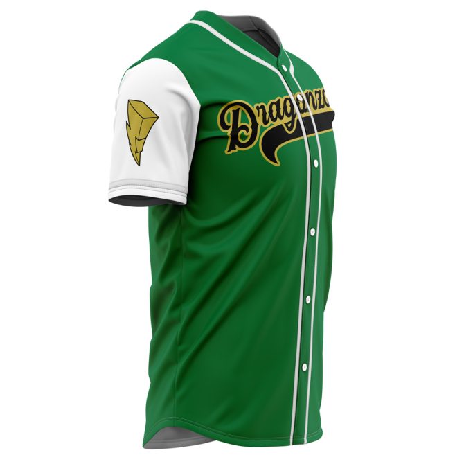 Custom Green Baseball Jersey - Dragonzords Design, Personalized Name & Number - Image 4