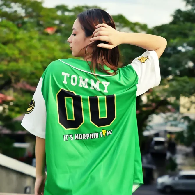 Custom Green Baseball Jersey - Dragonzords Design, Personalized Name & Number - Image 7