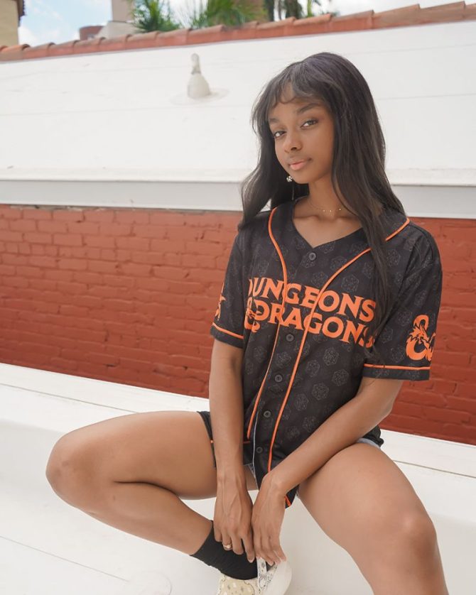 Dungeons & Dragons Baseball Jersey – Unique Geek Apparel For Gamers – Black & Orange Design - Image 4