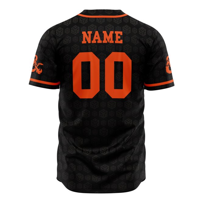 Dungeons & Dragons Customizable Baseball Jersey - Personalized Name & Number - Image 3